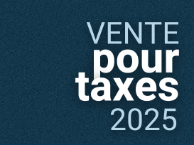 Vente pour taxes 2025